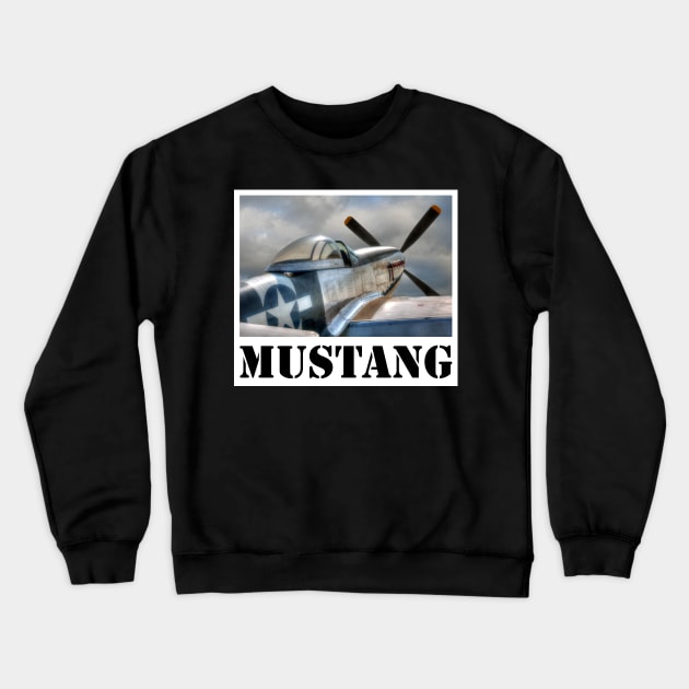 P51 Mustang Crewneck Sweatshirt by SteveHClark